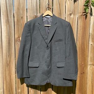 🔥 Take 50% OFF- Stafford Plaid Wool Jacket/Blazer, Size-42S